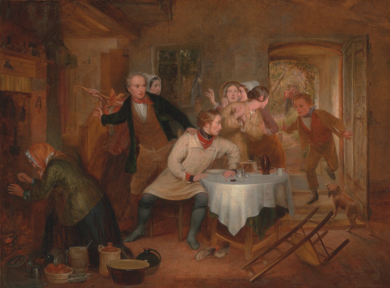 Desertørens hjem [1847, Royal Academy of Arts, London, utstillingskatalog] av Richard Redgrave