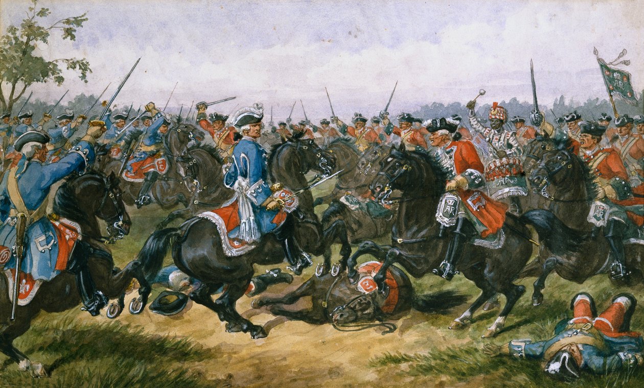 Slaget ved Malplaquet av Richard Simkin