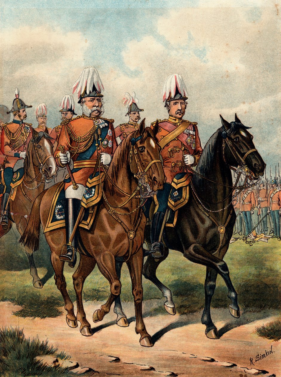 George William Frederick Charles, andre hertug av Cambridge, britisk soldat, c1885 av Richard Simkin