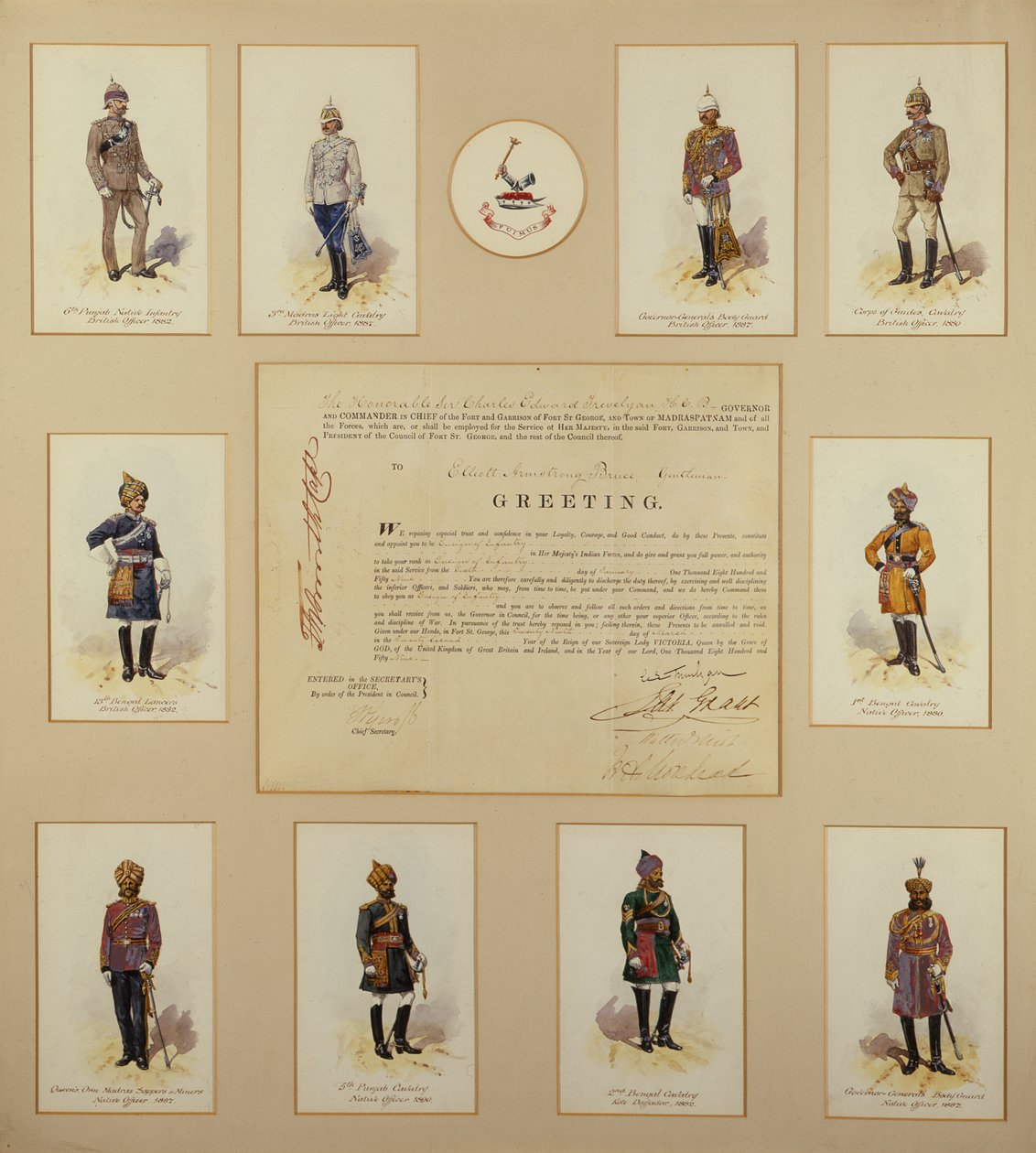 Offiserer fra den britiske hæren i uniform av R.Simkin, 1800-tallet av Richard Simkin
