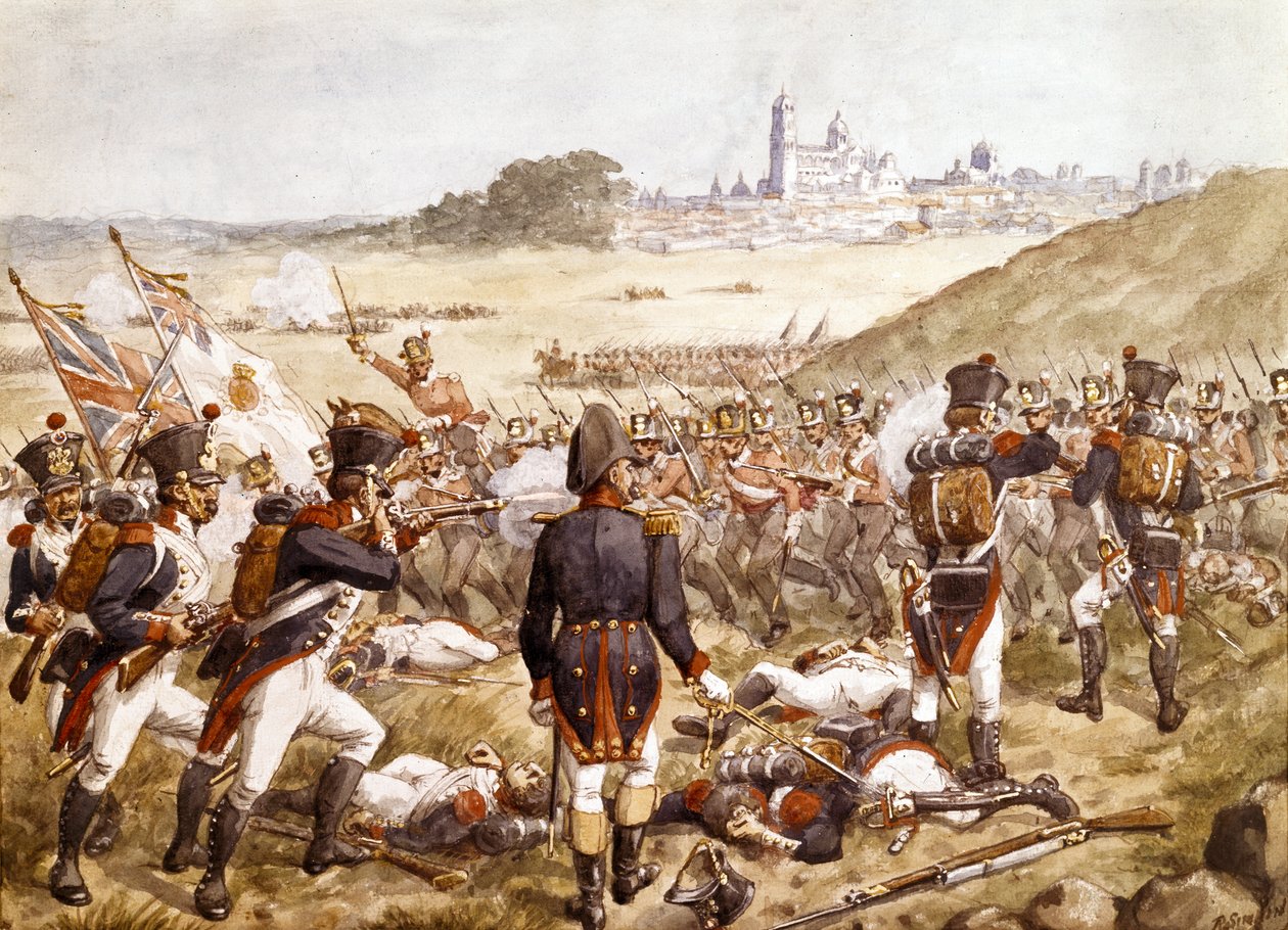 Slaget ved Salamanca, 22. juli 1812, rundt 1900 av Richard Simkin