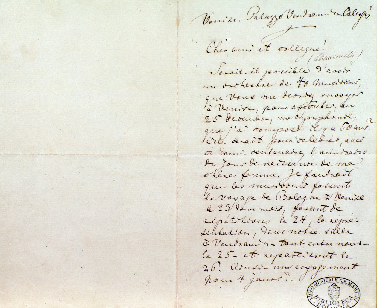 Håndskrevet brev fra Richard Wagner til Luigi Mancinelli, 10. desember av Richard Wagner