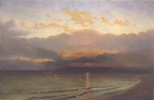 Solnedgang på Yorkshire-kysten av Richard Weatherill