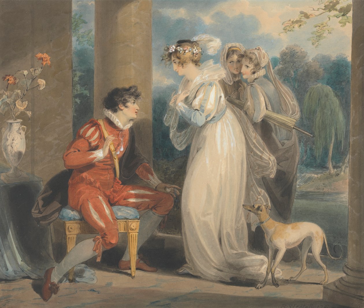 Rosebud, eller dommen i Paris av Richard Westall