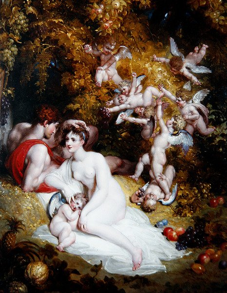 Vertumnus og Pomona, ca. 1807 (olje på panel) av Richard Westall