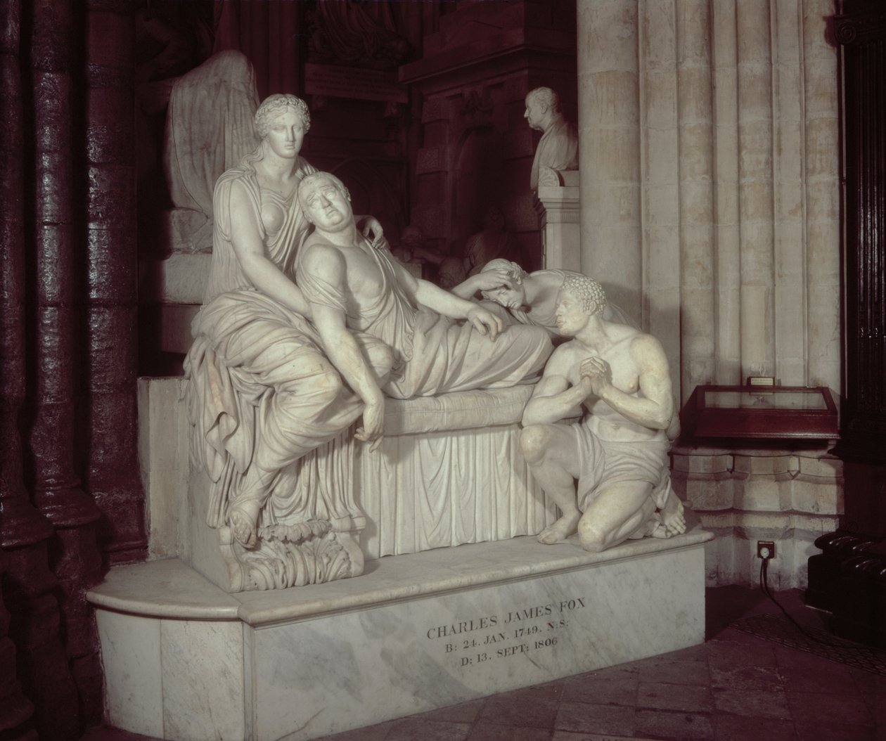 Monument til Charles James Fox (1749–1806), ca. 1823 (marmor) av Richard Westmacott