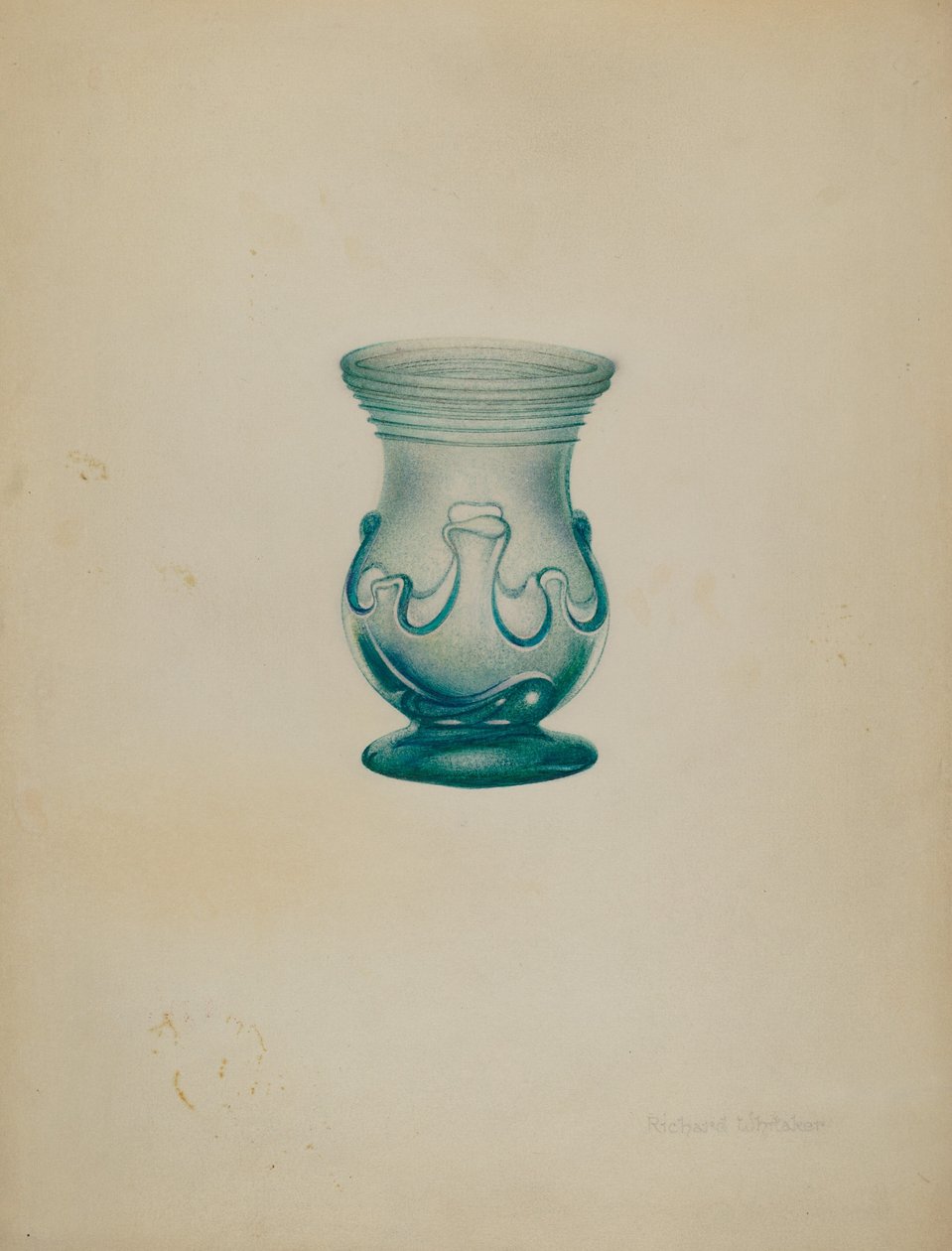 Vase i glass av Richard Whitaker