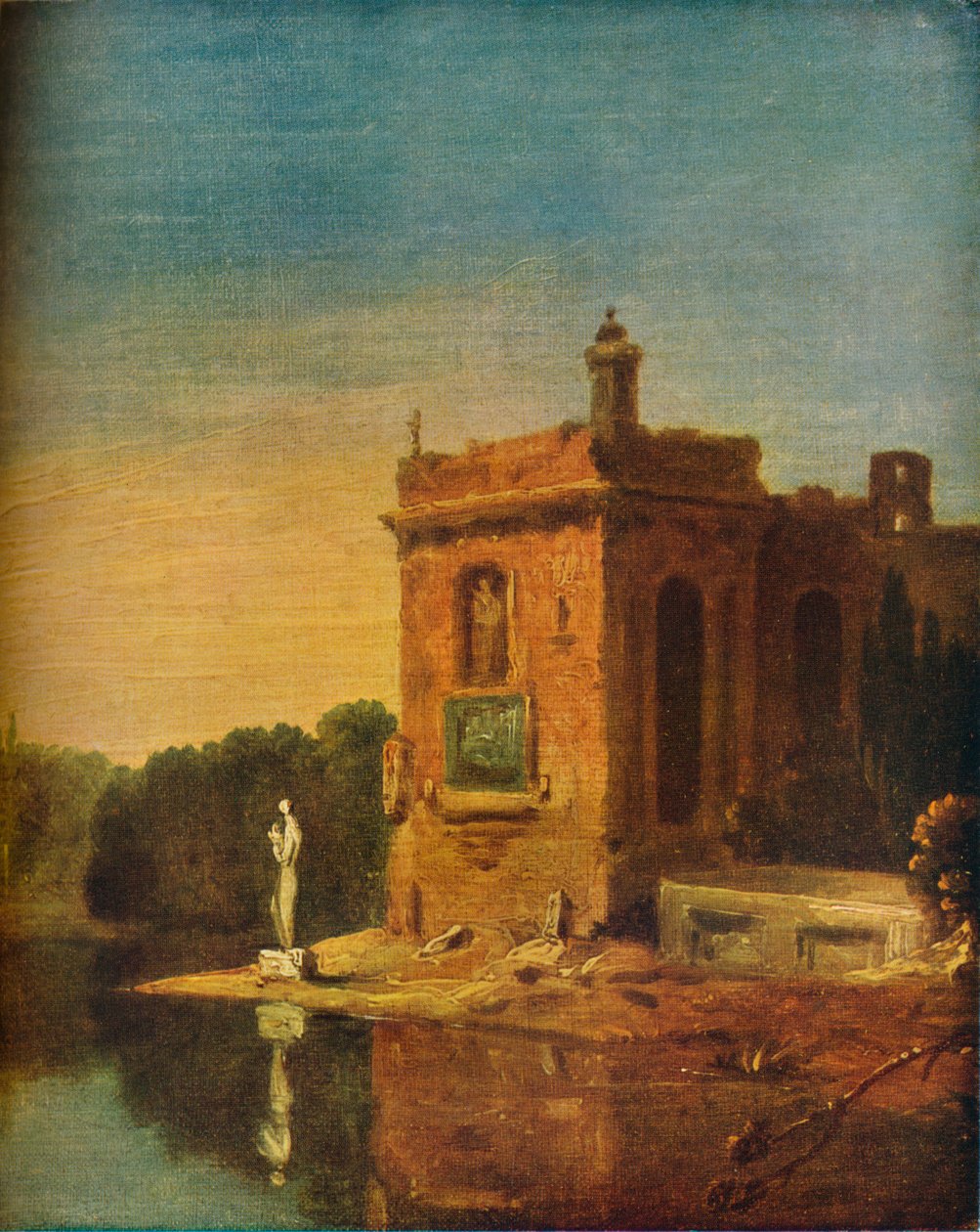 Italiensk scene, c1744 av Richard Wilson