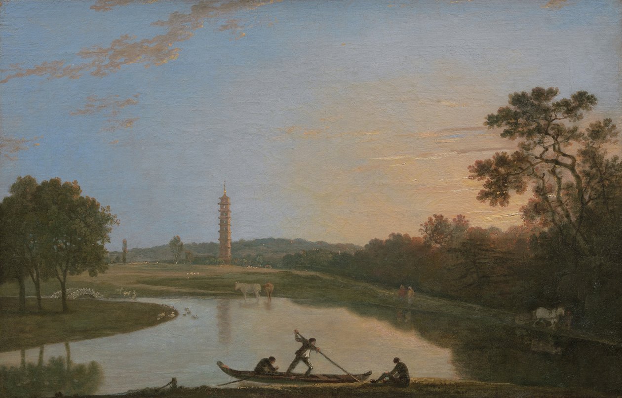 Kew Gardens: The Pagoda and Bridge [1985, Cormack, YCBA Concise Catalogue] av Richard Wilson