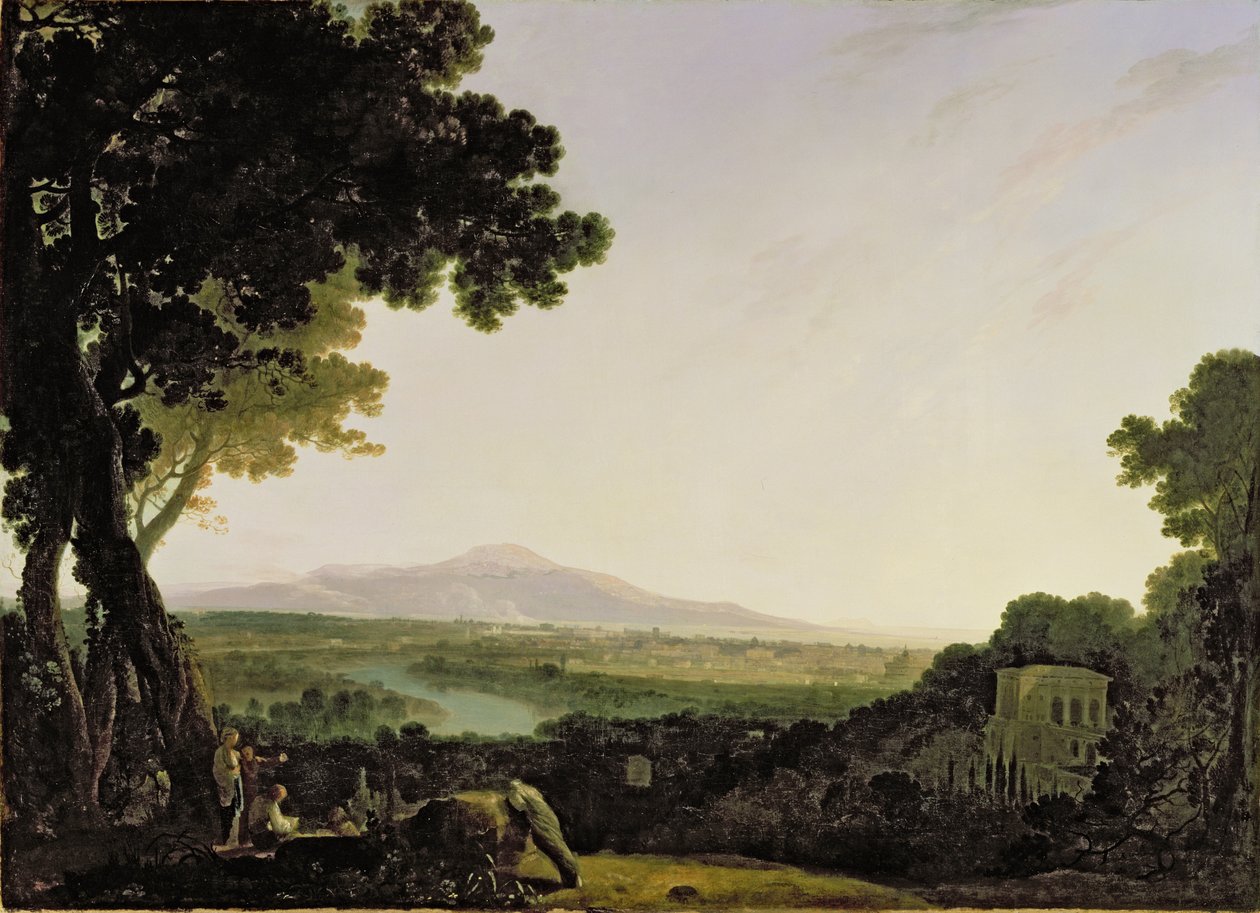 Roma fra Villa Madama (olje på lerret) av Richard Wilson