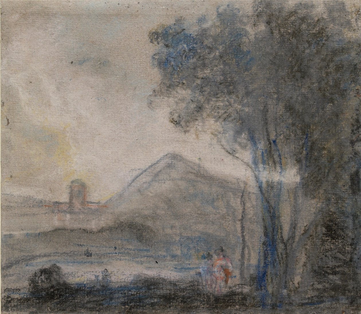 Studie for 'Cicero og hans venner', c1770-tallet av Richard Wilson