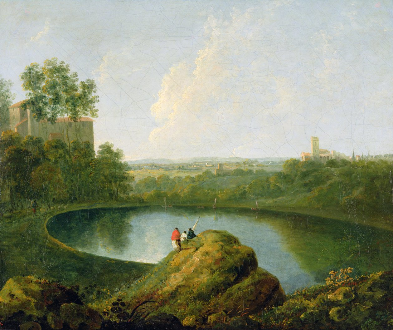 The Head of Lake Nemi (olje på lerret) av Richard Wilson