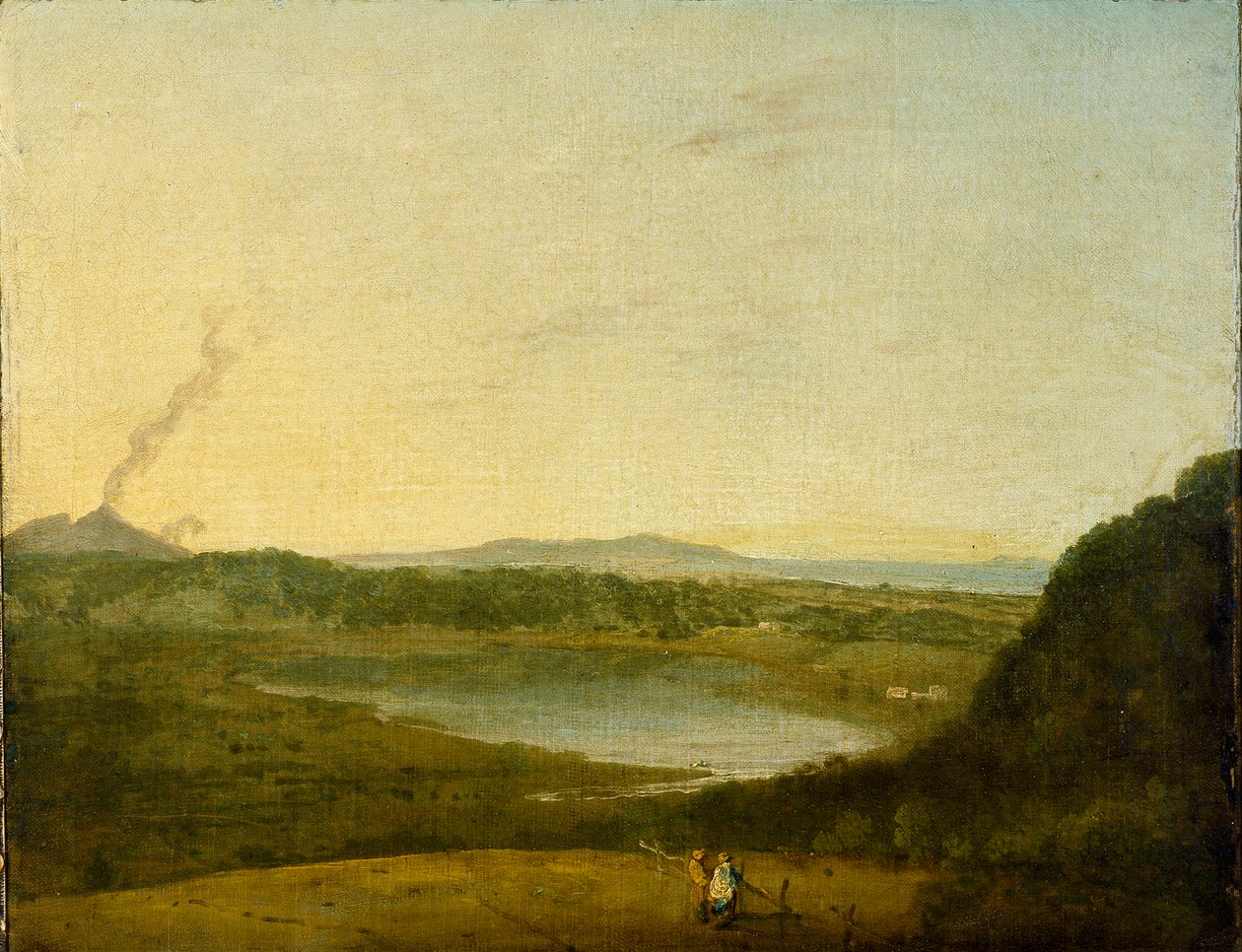 Lago di Agnano, c1752 av Richard Wilson