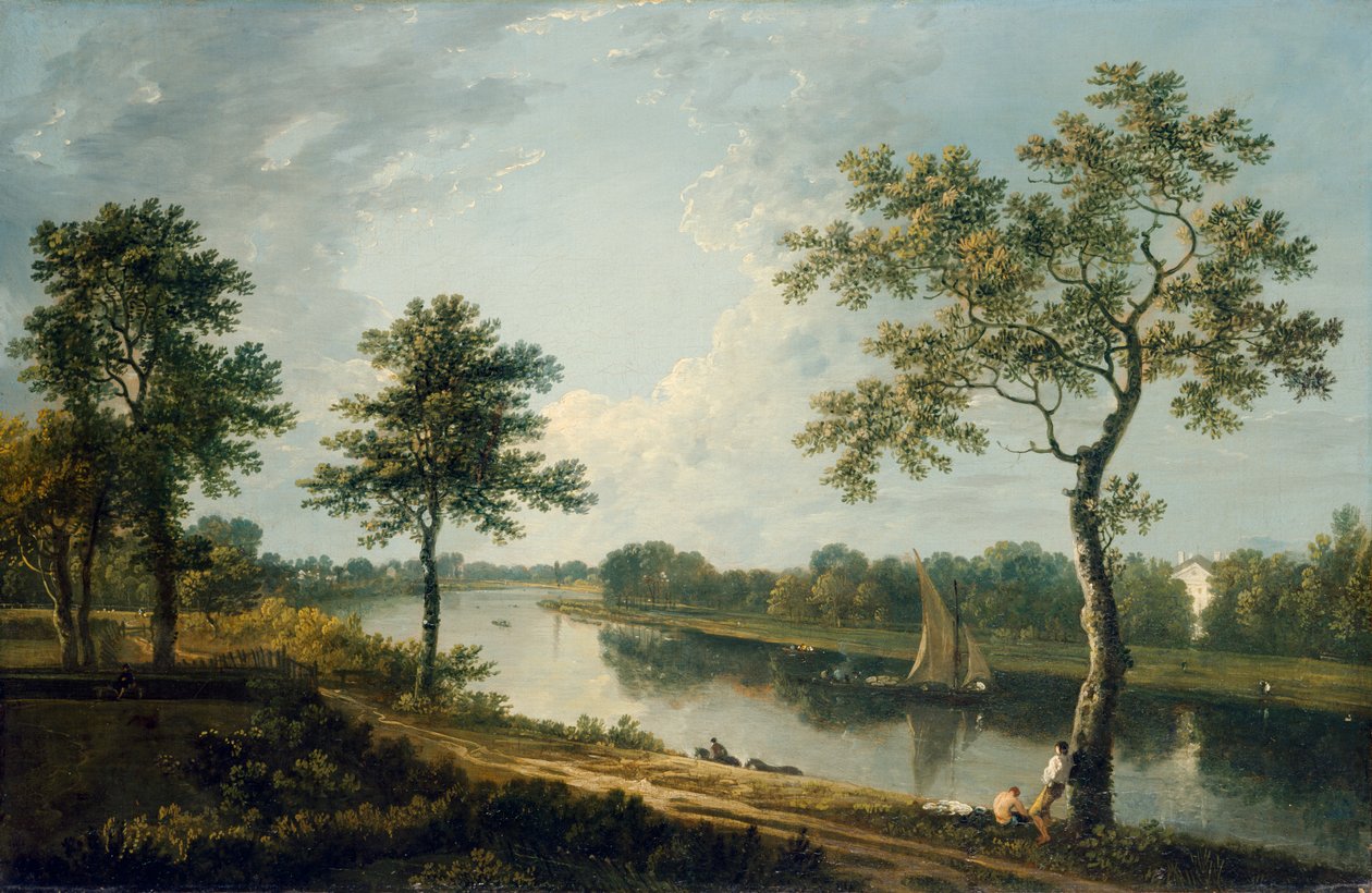 Themsen nær Marble Hill ca. 1762 (olje på lerret) av Richard Wilson