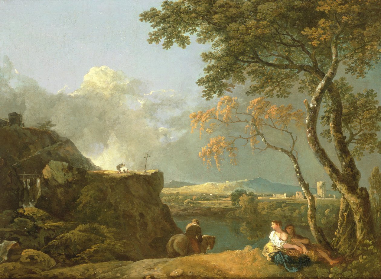 Den hvite munken (olje på lerret) av Richard Wilson