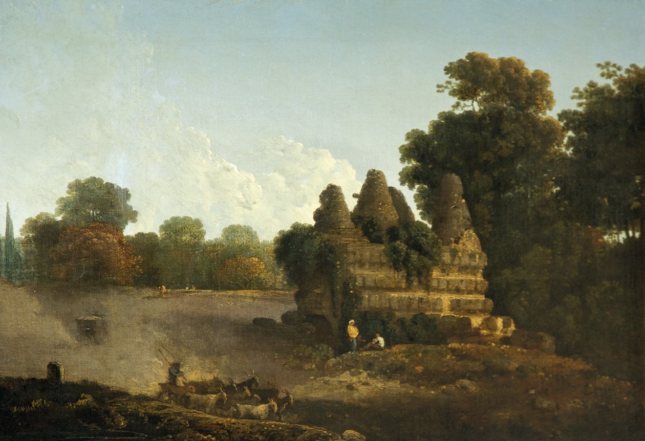 Graven til Horatii og Curatii, nær Albano, Italia (olje på lerret) av Richard Wilson