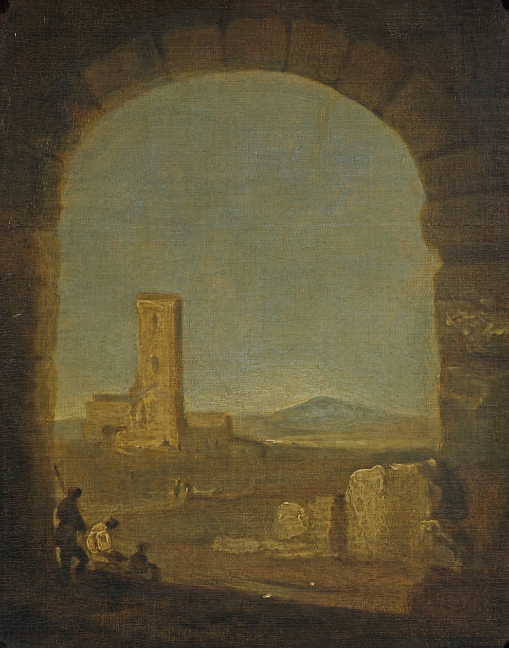 Torre del Fiscale, nær Roma, Italia, ca. 1775 (olje på lerret) av Richard Wilson