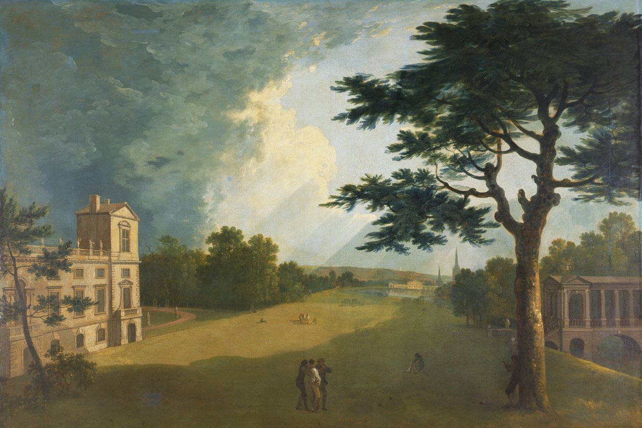 Wilton House, South View from the Garden (olje på lerret) av Richard Wilson