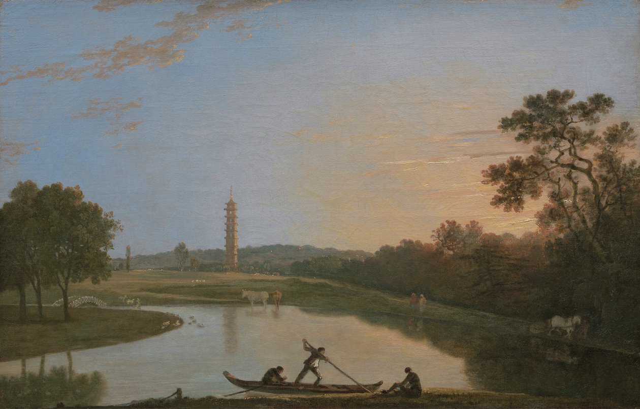 Kew Gardens: The Pagoda and Bridge [1985, Cormack, YCBA Concise Catalogue] av Richard Wilson