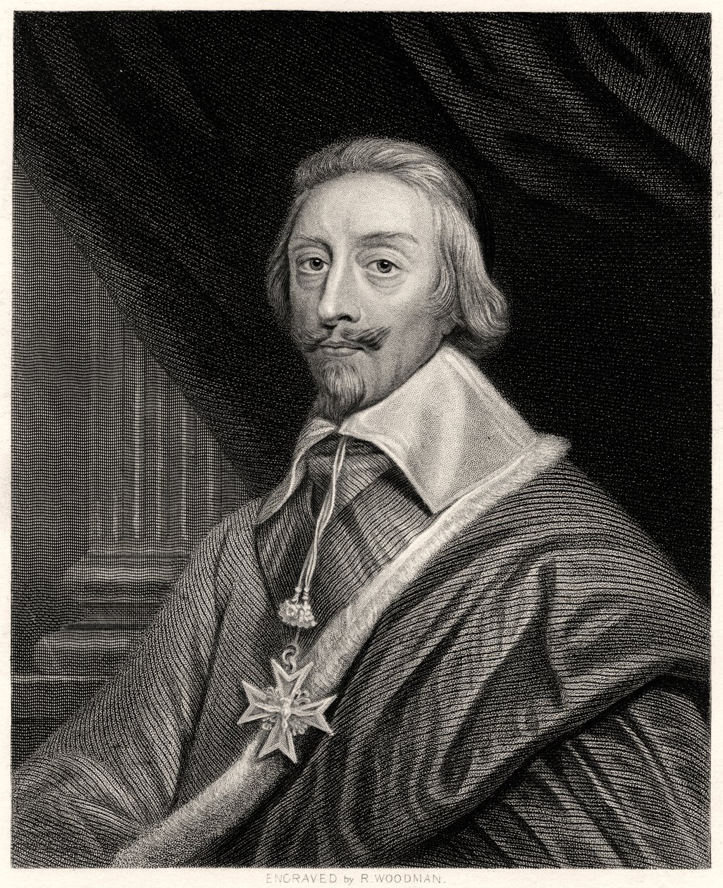 Kardinal Richelieu, fransk prelat og statsmann, 1800-tallet av Richard Woodman