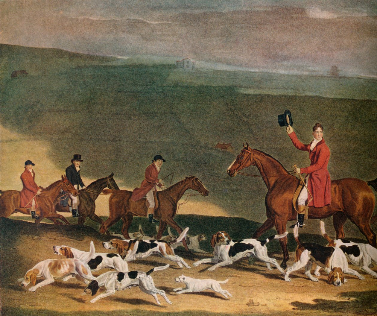 Francis Dukinfield Astley, Esq., and his Harriers, 1809. 1941 av Richard Woodman