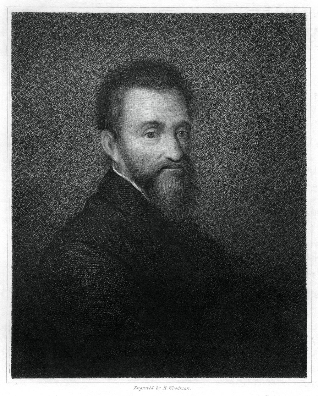 Michelangelo , italiensk renessanseskulptør, maler, arkitekt og poet, 1833. av Richard Woodman