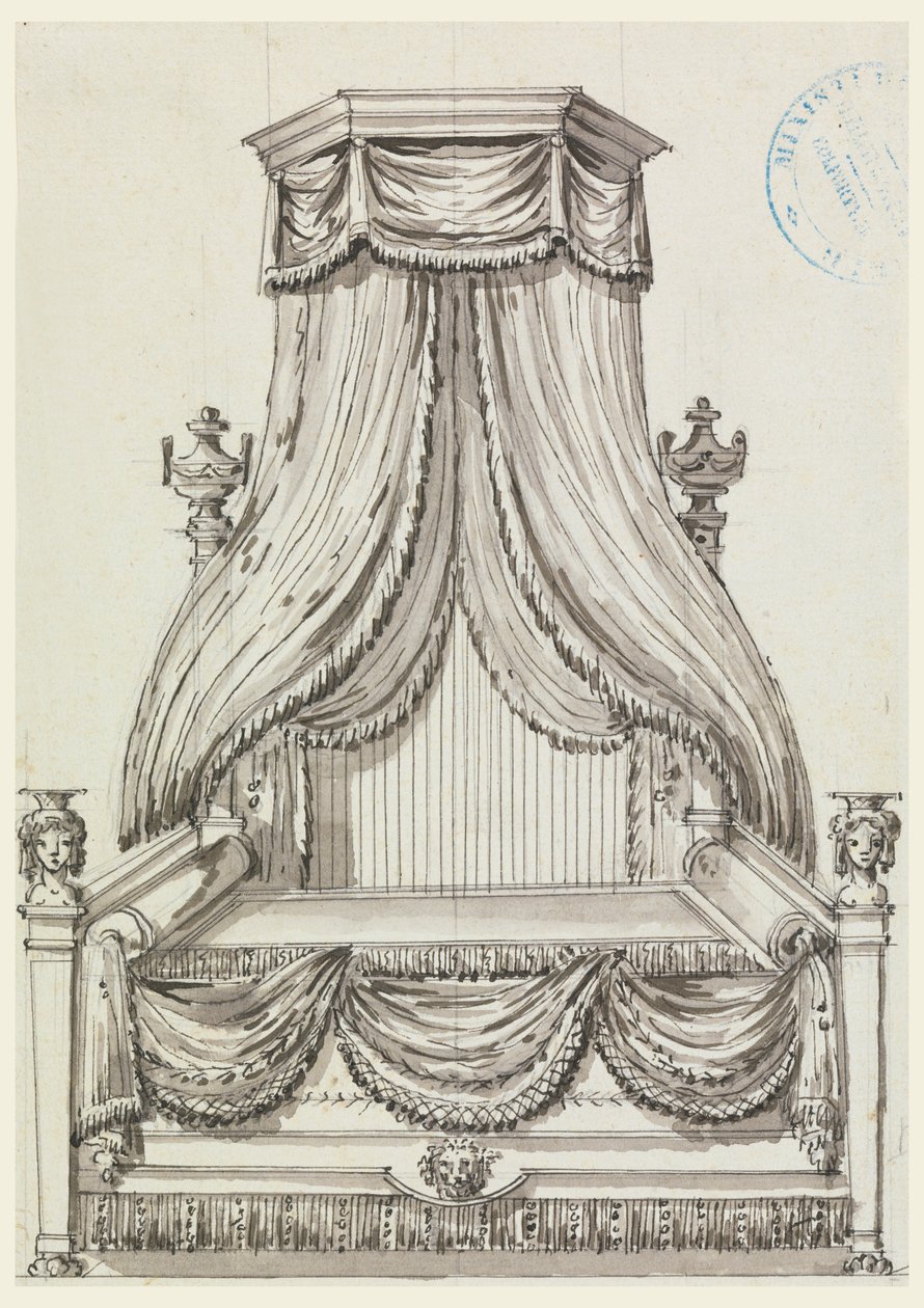 Originaltegning, Cahier VII, plate 3 av Richard de Lalonde