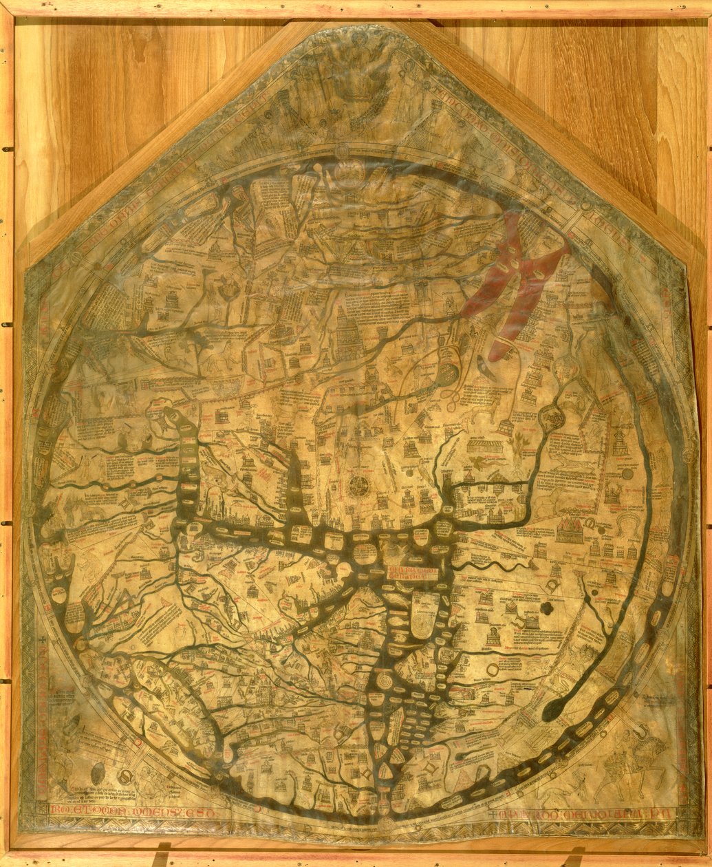 Kart over verden, ca. 1290 av Richard of Haldingham
