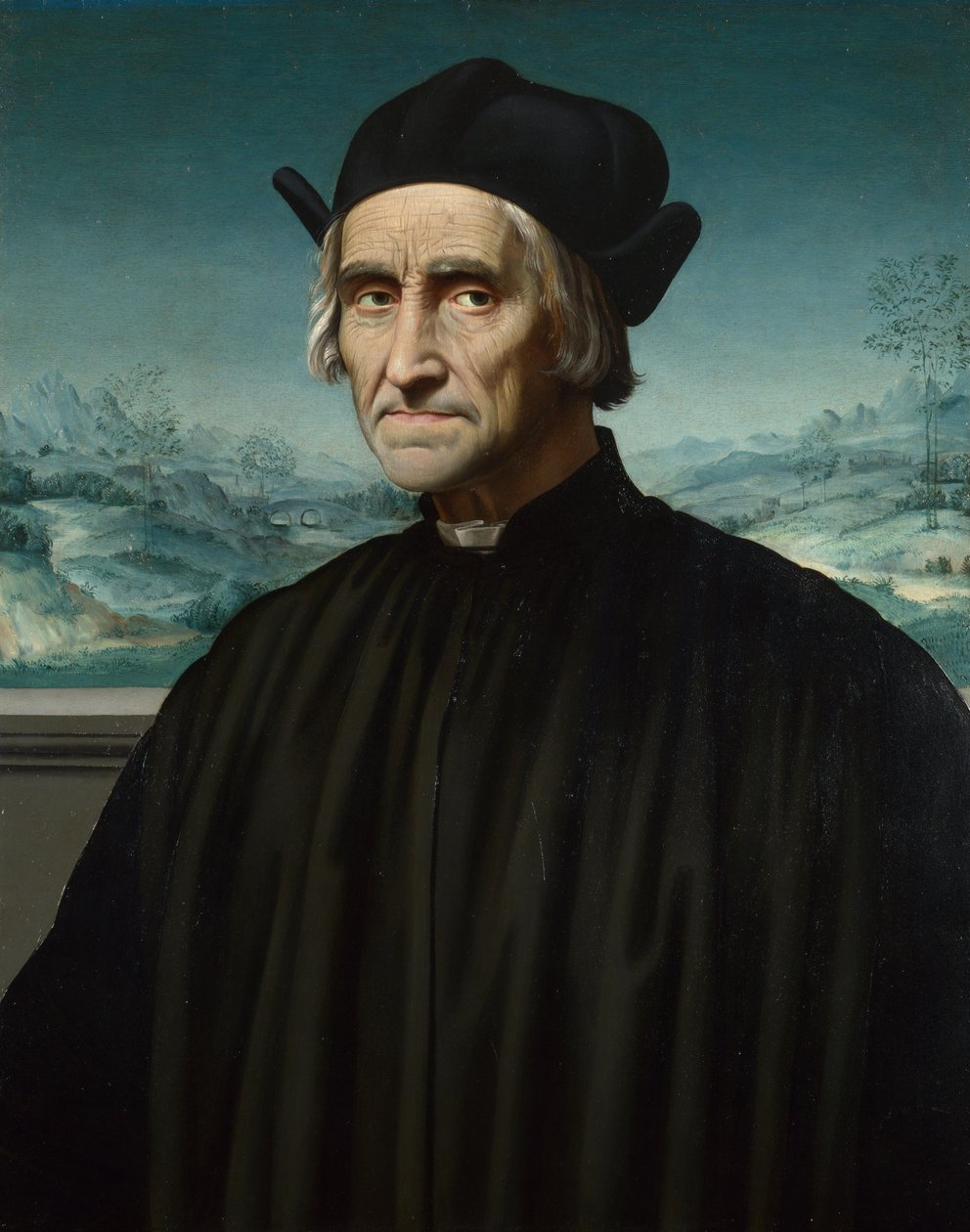 Portrett av Girolamo Benivieni 1453-1542, mellom 1515 og 1520 av Ridolfo Ghirlandaio