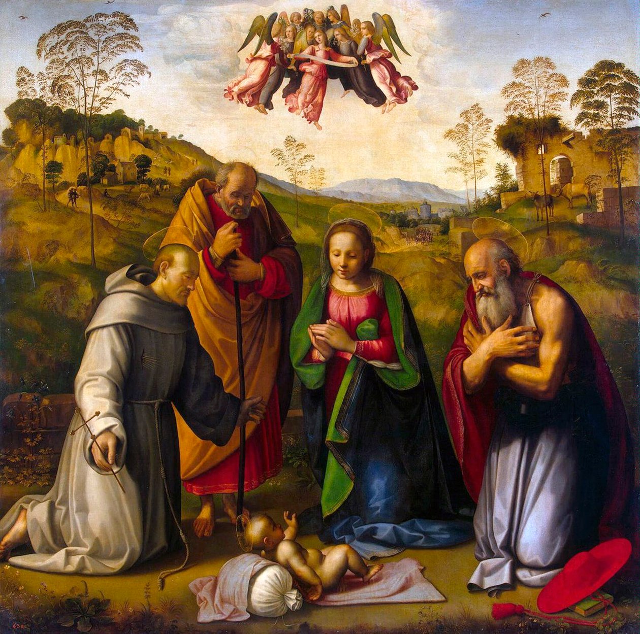 Jomfruen med barnet og de hellige Francis og Jerome