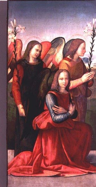 Tre engler (panel) (par 80359) av Ridolfo Il  Ghirlandaio