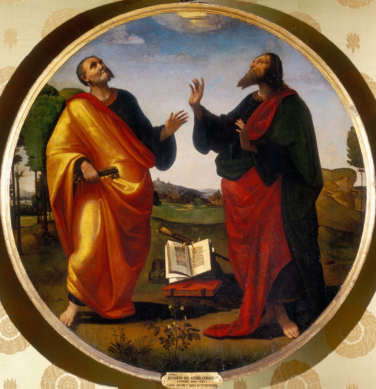 De hellige Peter og Paulus av Ridolfo Il  Ghirlandaio