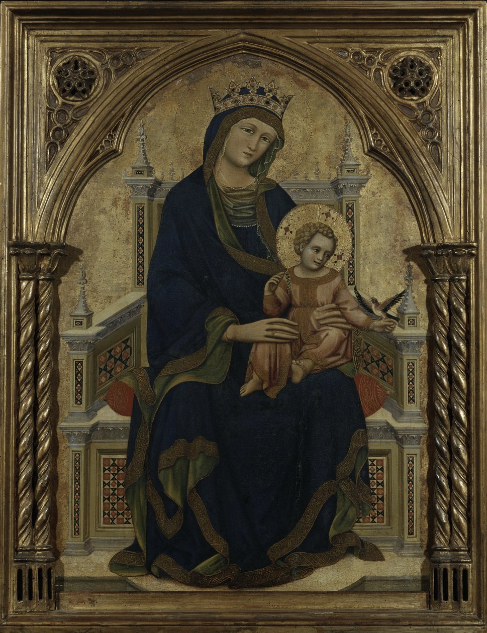 Jomfru og barn på tronen, ca. 1350 av Ridolfo di Arpo Guariento