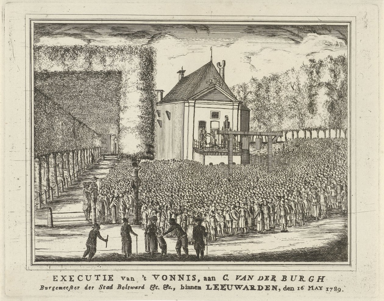 Henrettelse av Cornelis van den Burgh, 1789 Henrettelse av 