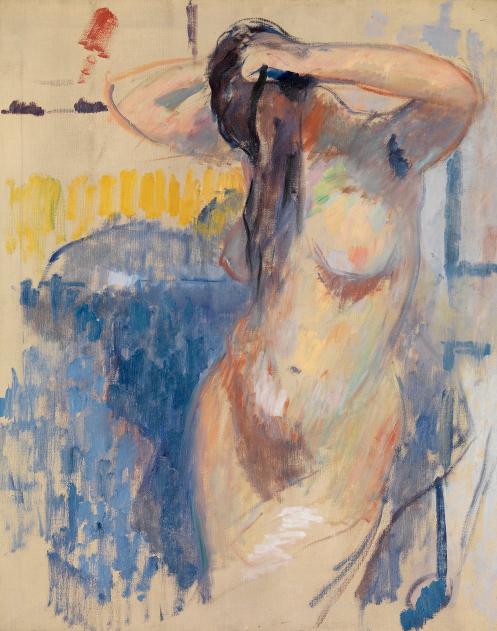 Nakenstudie (olje på lerret) av Rik Wouters