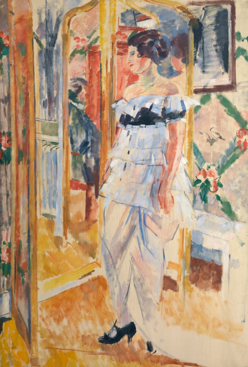 Portrett av Madame Giroux, ca. 1912-13 (olje på lerret) av Rik Wouters