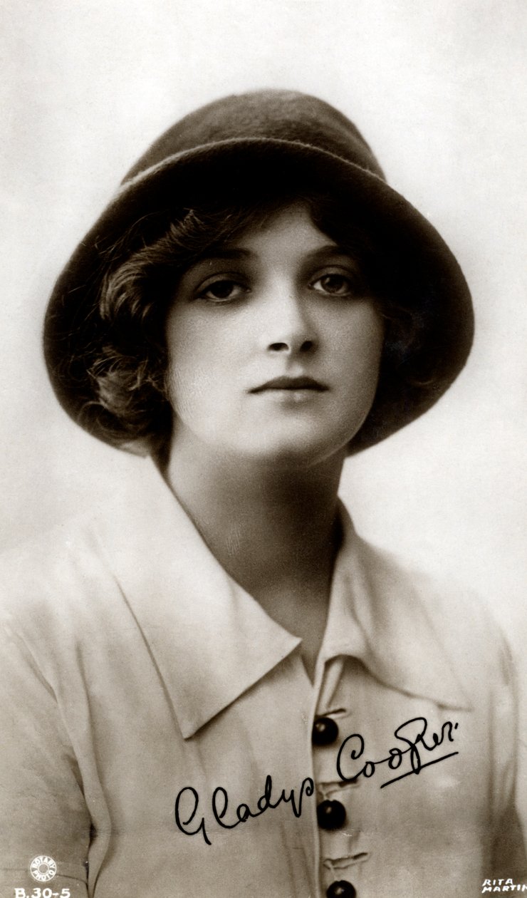 Gladys Cooper 1888-1971, engelsk skuespillerinne, tidlig på 1900-tallet. av Rita Martin