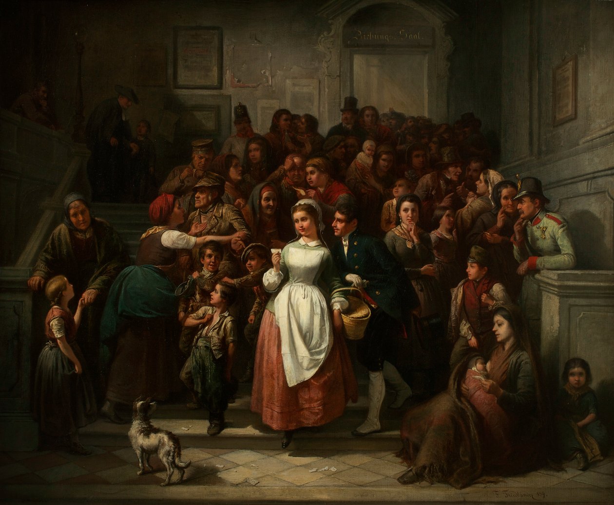 Etter lotteritegningen, 1859. av Ritter von Malheim Friedländer Friedrich