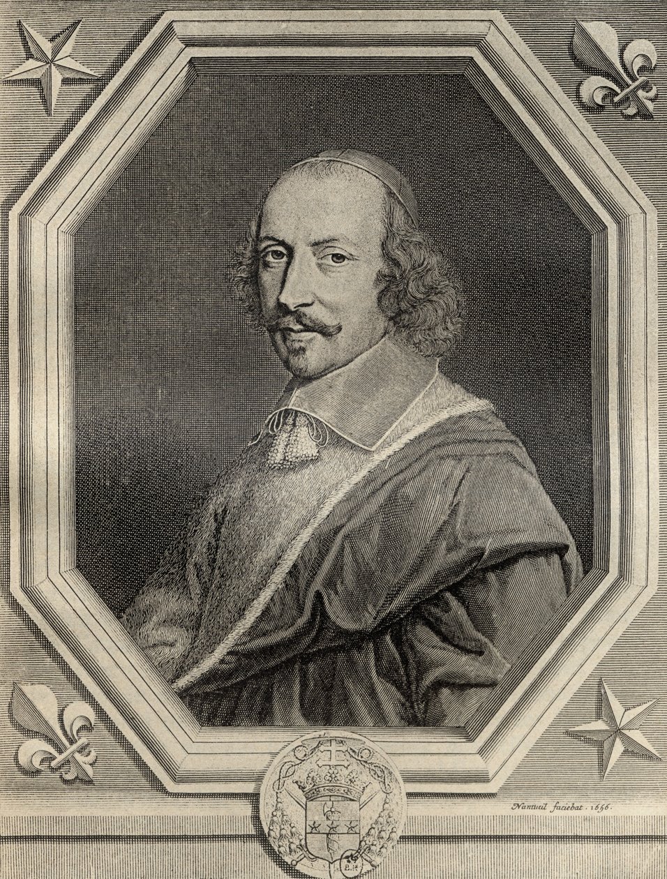 Kardinal Jules Mazarin, gravert 1656, fra 