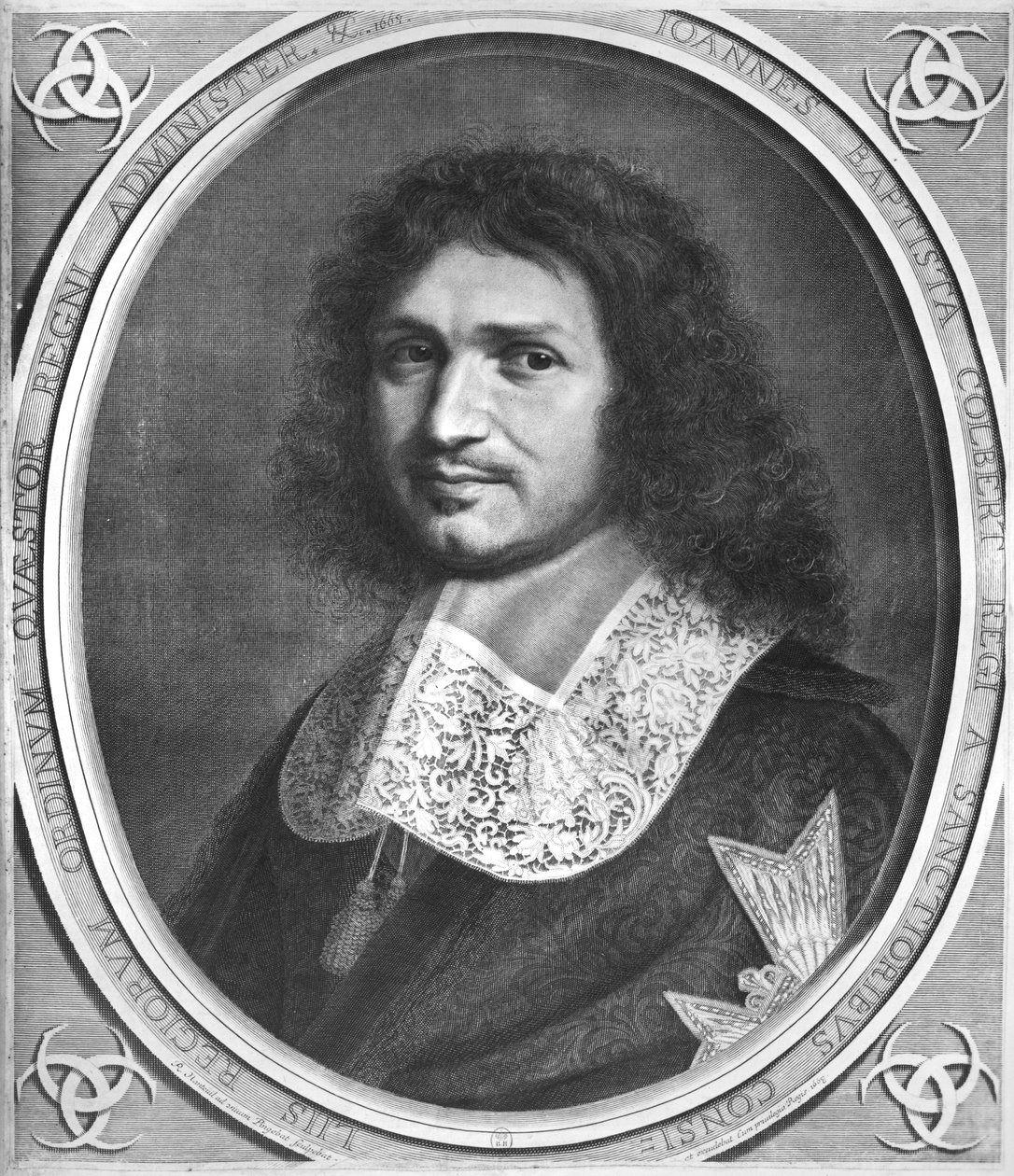 Portrett av Jean Baptiste Colbert (1619-83) av Robert Nanteuil