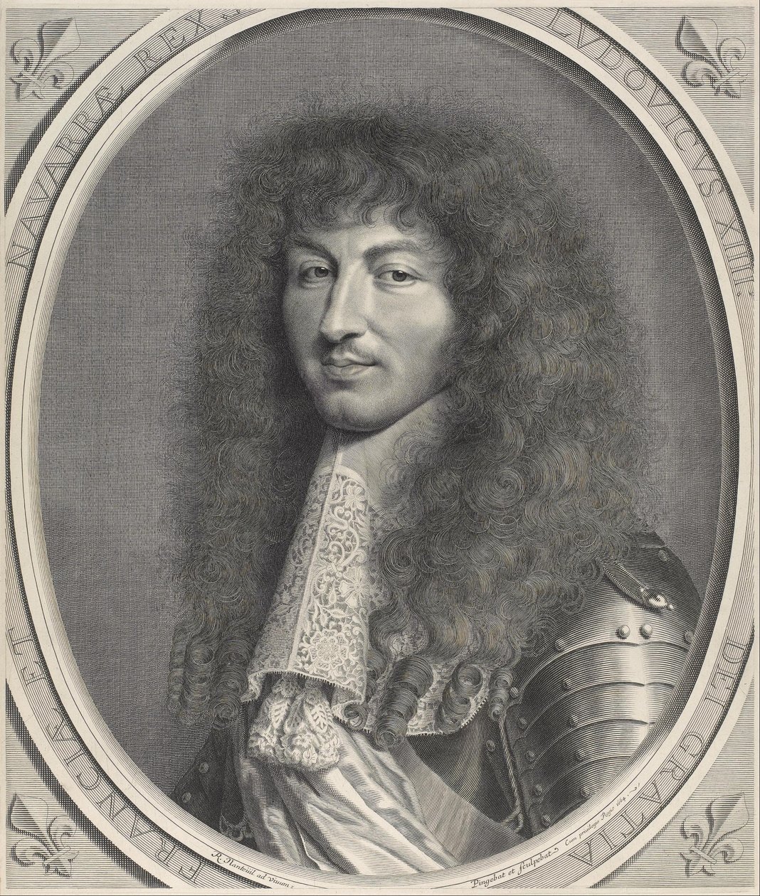 Portrett av Louis XIV av Robert Nanteuil