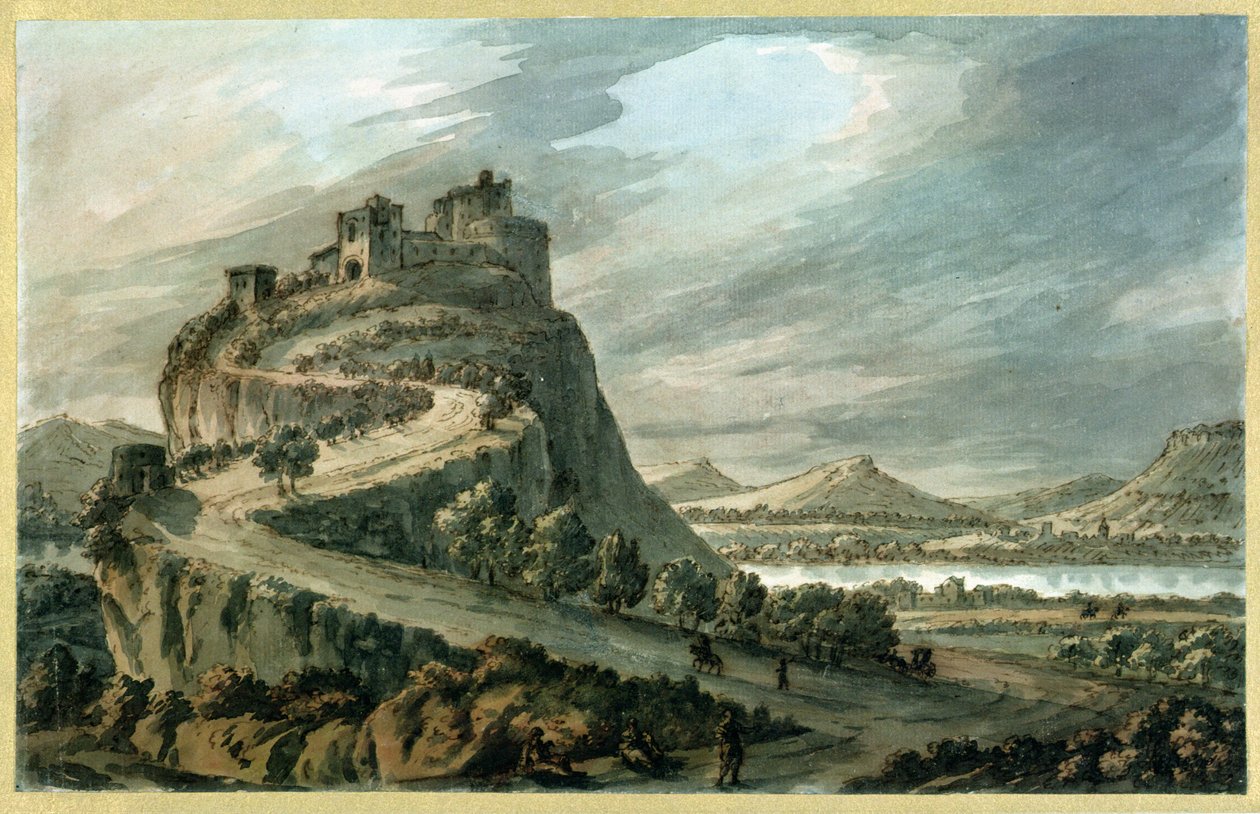 Steinete landskap med slott av Robert Adam