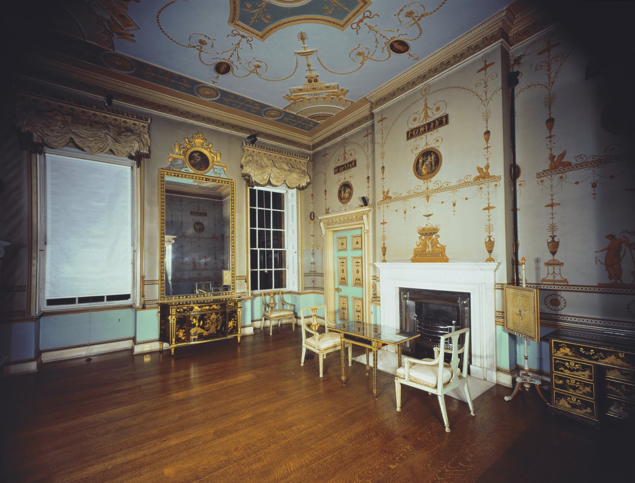 Utsikt over det etruskiske garderoben, 1773-74 av Robert Adam
