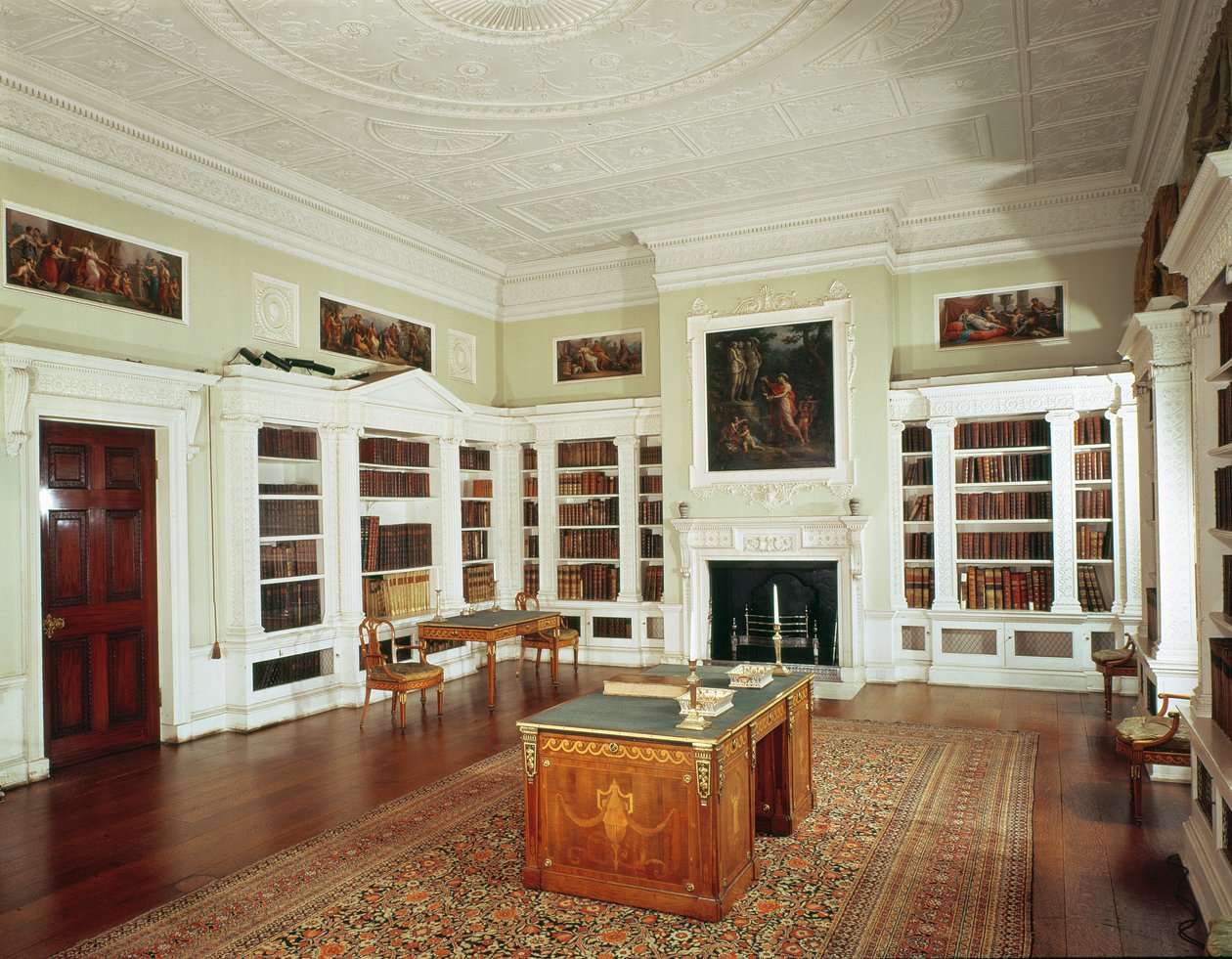 Utsikt over biblioteket av Robert Adam