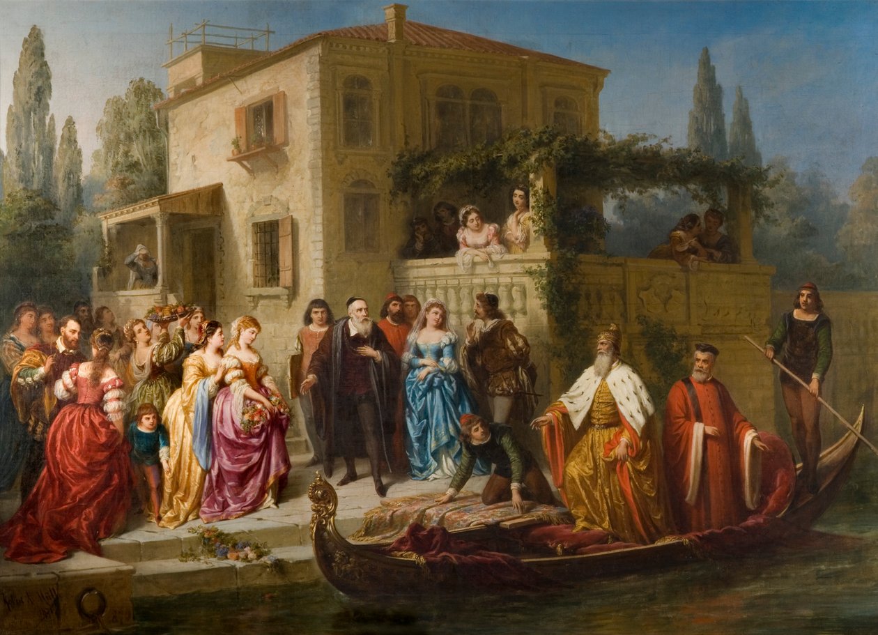 Besøk av dogen av Venezia til Titian, 1870-71 av Robert Antoine Muller