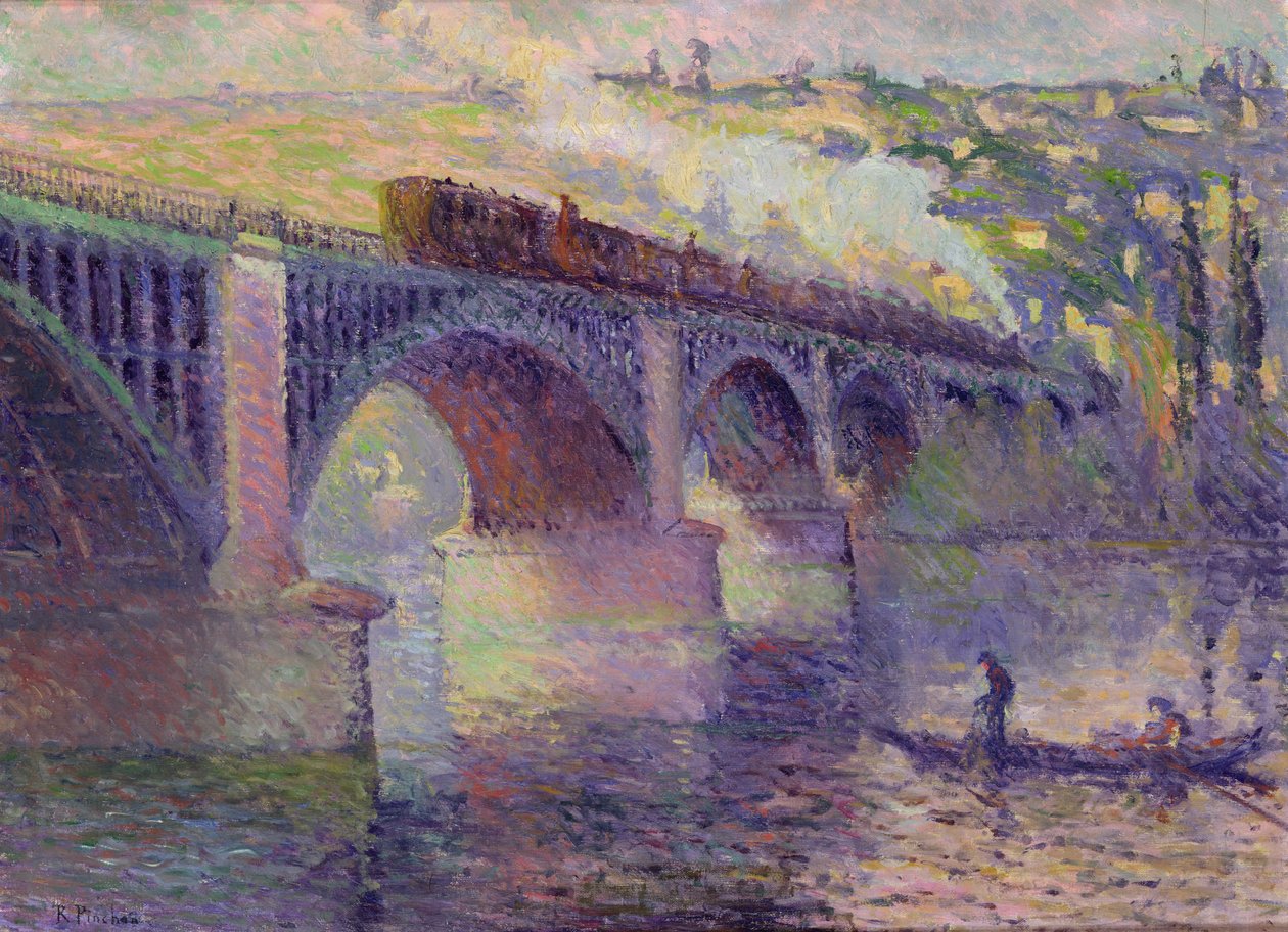Broen ved solnedgang, 1905 av Robert Antoine Pinchon