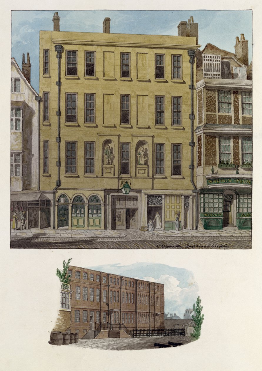 Arbeidshus i Bishopsgate, 1816 av Robert Blemell Schnebbelie