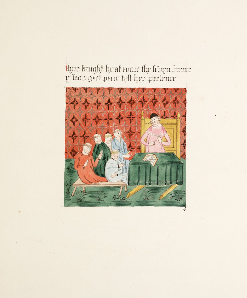 Ms. New Coll 380, f13r. Antikvitetene til Cathedral Church of Saint Mary, Carlisle, tegnet av Robert Carlile, 1795 (penn og blekk og wc på papir) av Robert Carlile