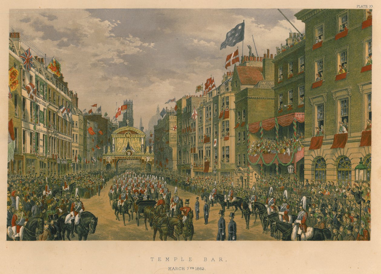 Temple Bar, 7. mars 1863, 1863 av Robert Charles Dudley