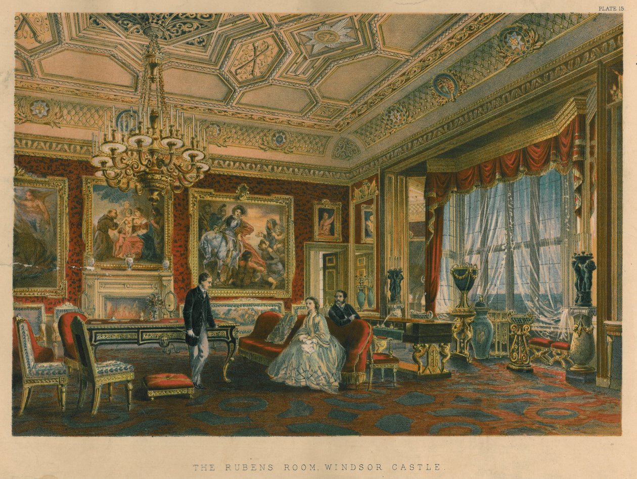 Rubens-rommet, Windsor Castle, 1863 av Robert Charles Dudley
